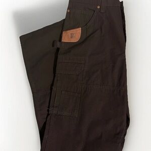 Wrangler Men's black work Riggs Cargo Pants NEW 36